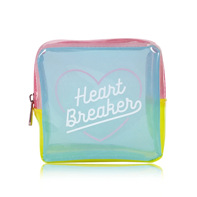 

New Colorful Laser Rainbow Makeup Case Holographic Bag Waterproof Transparent Pouch Candy Jelly bags