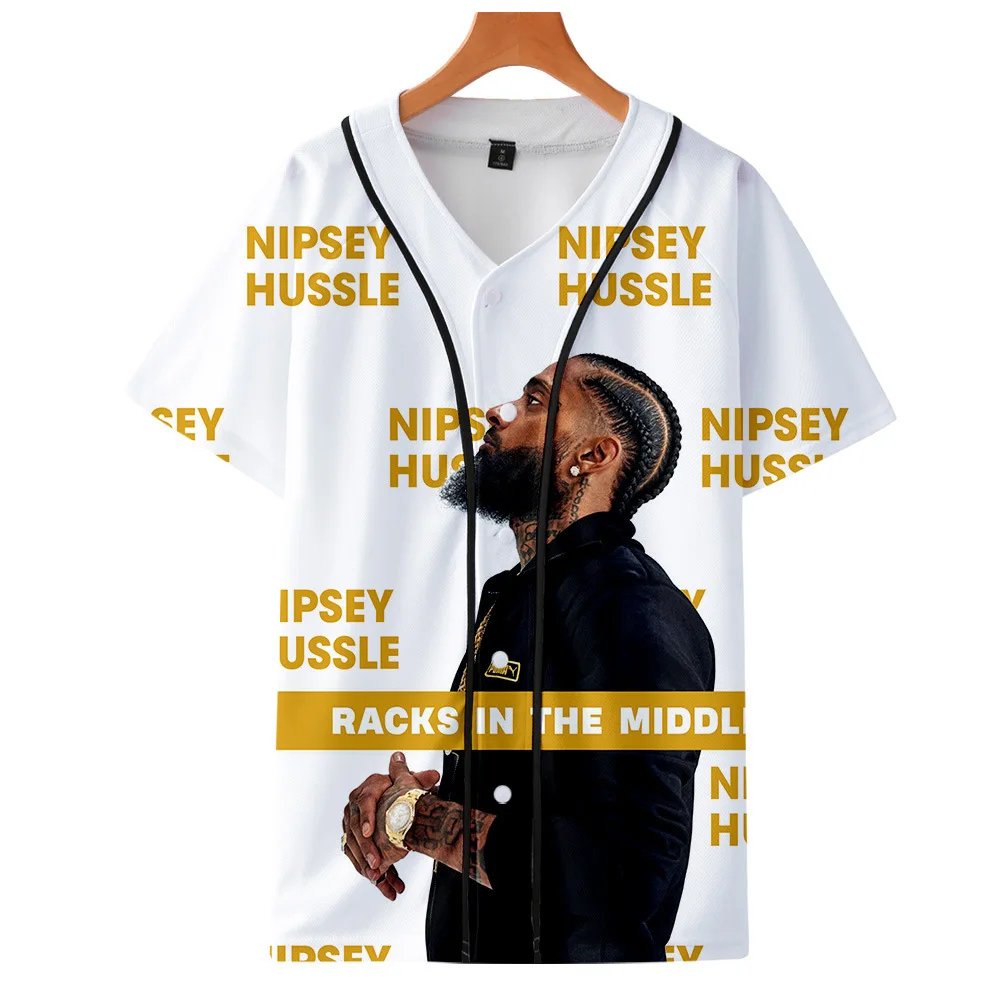 

High - definition print American singer design baseball shirt Men's and women's T-shirts