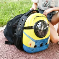 

Custom transparent backpack cat and puppy clear pet backpack carrier wholesale luxury dog cat travel bag retractable capsule pet