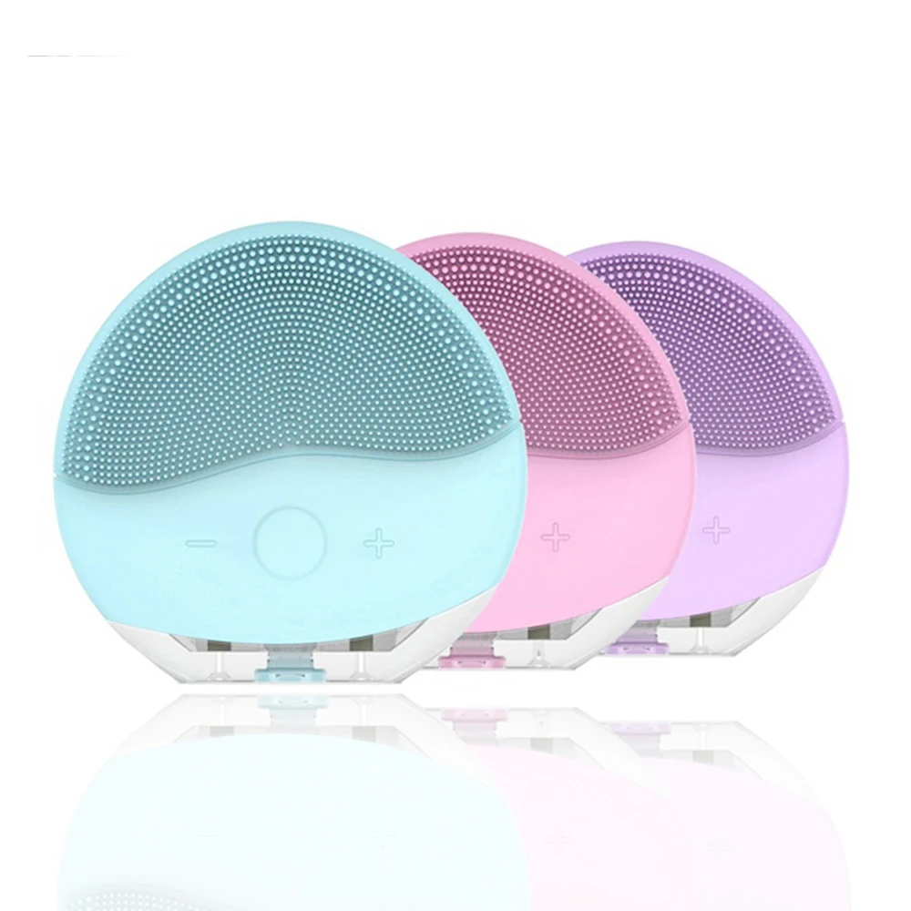 
Ultrasonic Vibration Mini USB Electric Face Facial Cleansing Brush 