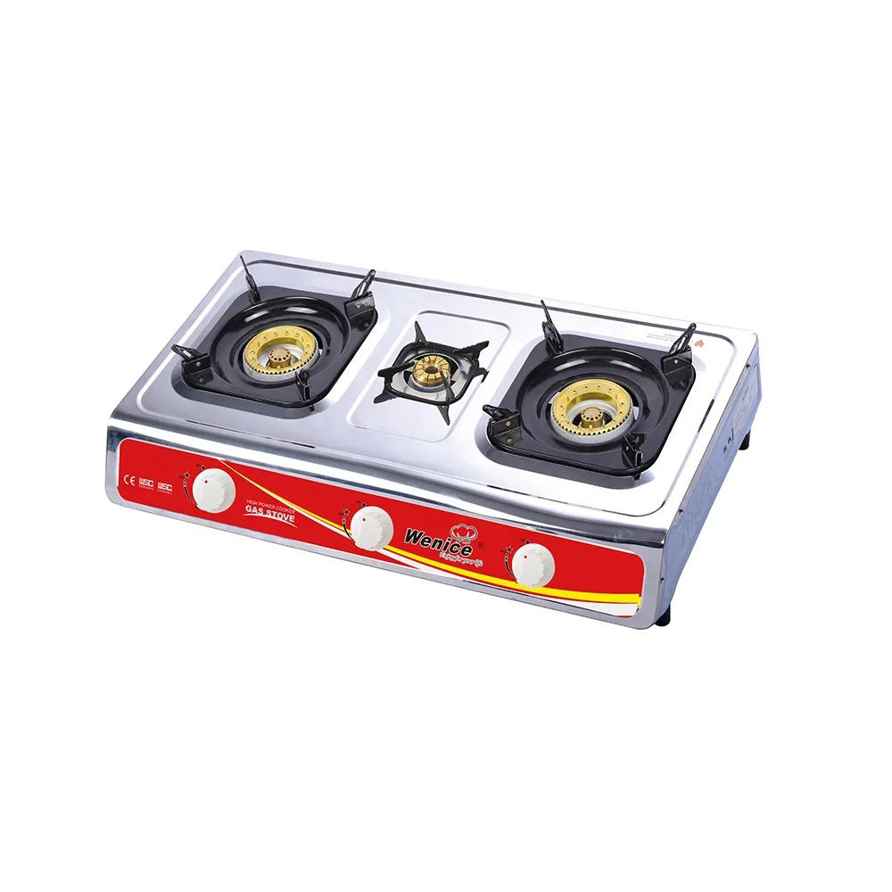 Nikai Model 3 Burners Kitchen Gas Cooking Custom Household Gas Stove