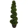 Wholesale Large Boxwood Spiral Topiary Artificial Boxwood Tree for Indoor and Outdoor Decorative Pot Artificial Big Spiral Tree
