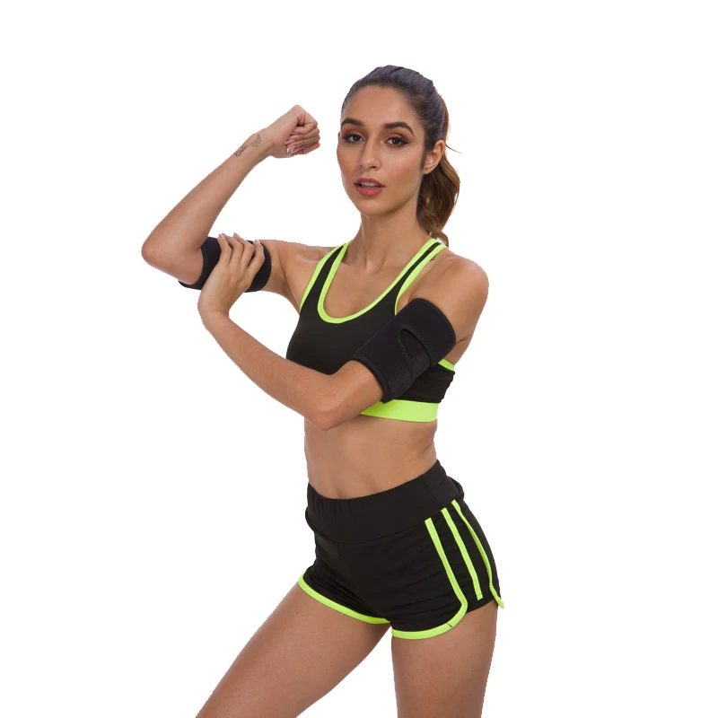 

High Quality Adjustable Arm Trimmer Bands Neoprene Arm Guard Sleeve Shapewear Arms, Black