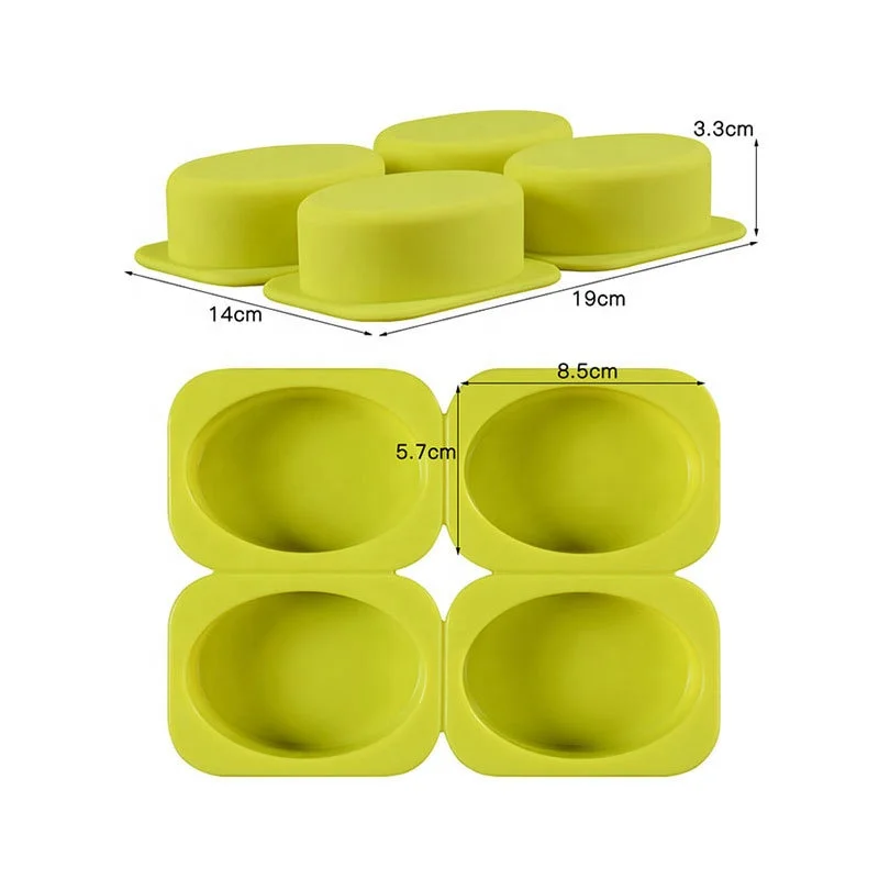 

Wholesale 4 Hole Oval Soap Molds Silica Gel Bee Shape Handmade Soap Mold Portable Unique Soap Making Tools, As picture or as your request for silicone soap molds