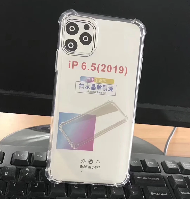 

High Clear Quality 1.5MM Airbag Design Shockproof Soft Silicone TPU Transparent Phone Cover Case For Iphone 11 Pro Max