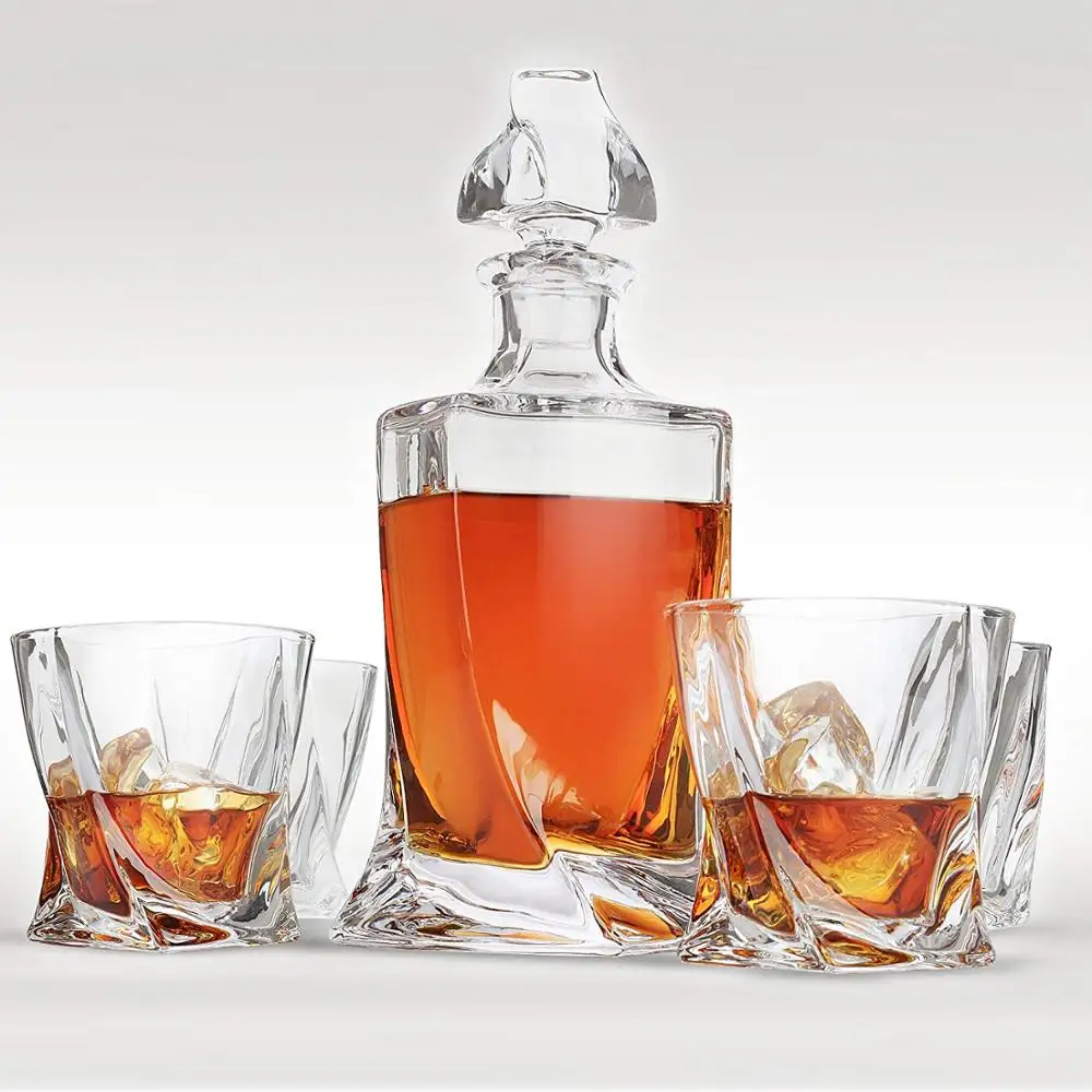 Lead free crystal whiskey glasses