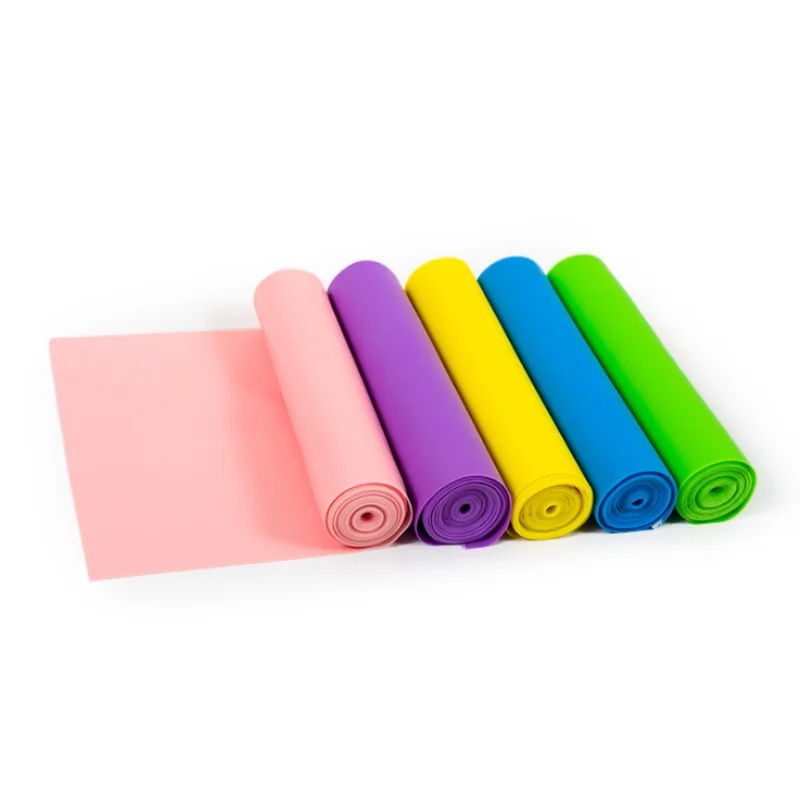 

TPE Home Fitness Sports Workout Resistance Exercise Long Bands, Five colors