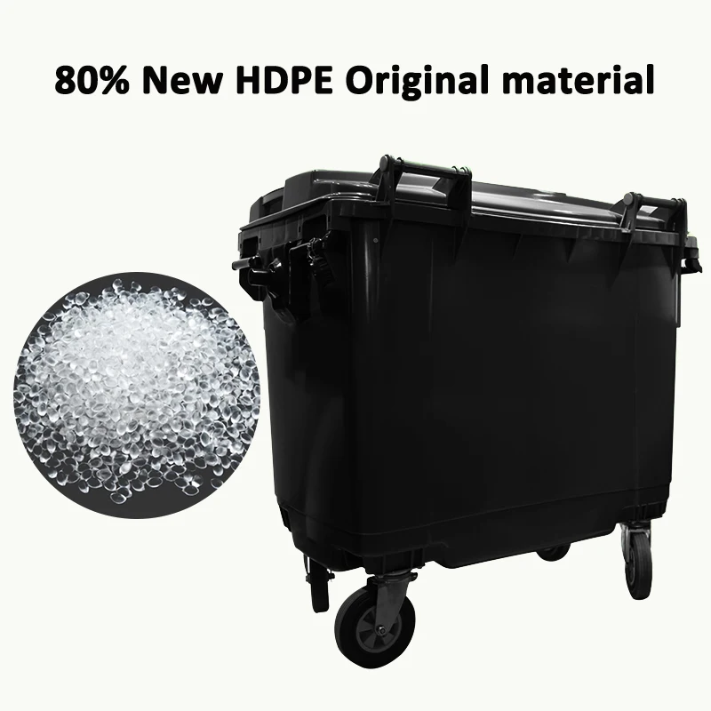 
1100 litre plastic recycle waste bin wheeled garbage container rubbish bin 