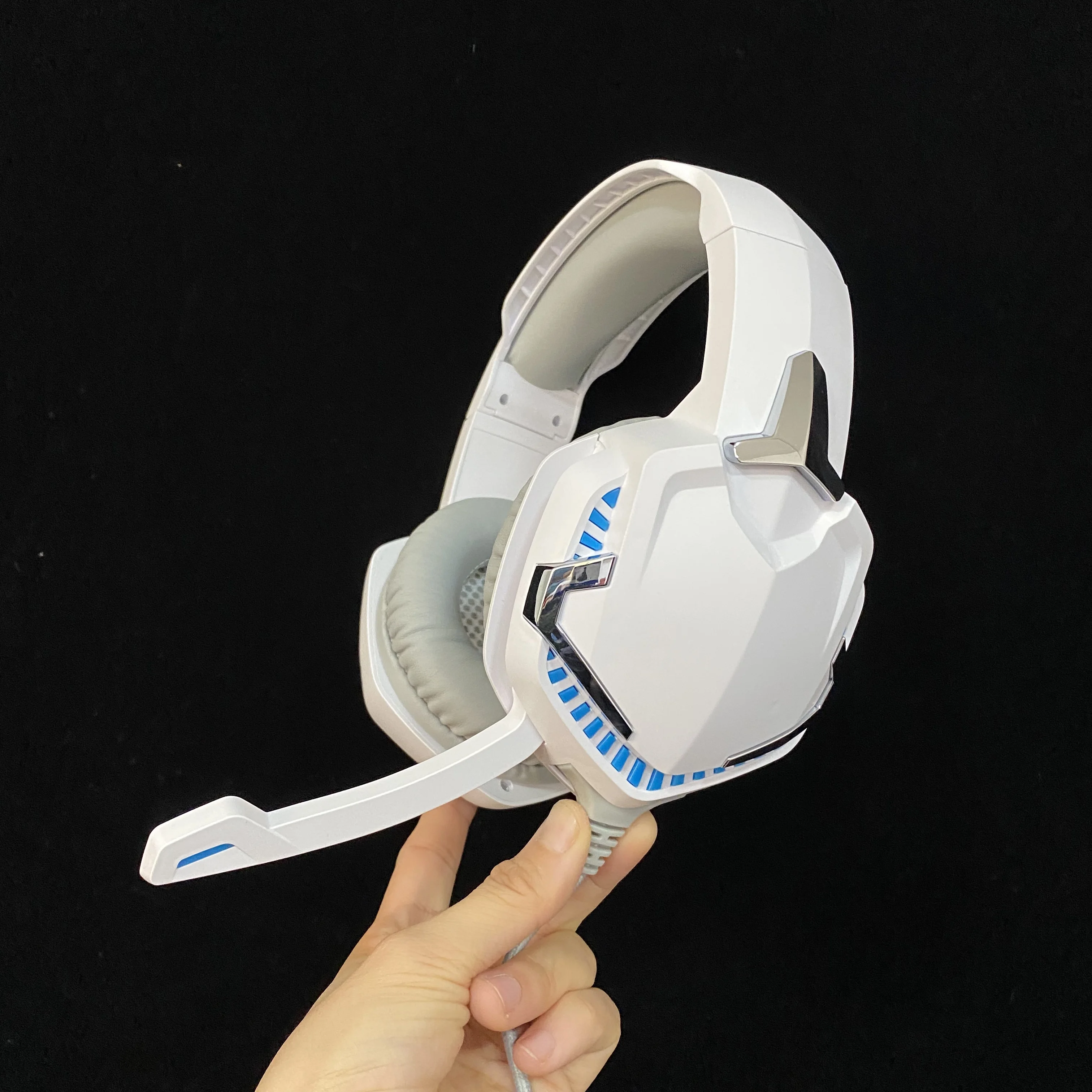 

7.1 surround sound over ear PS5 white gaming headset with microphone hot selling gamer headphone for pc gaming for ps4