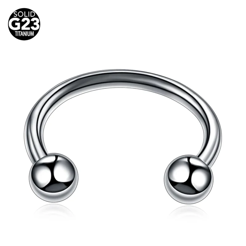 

G23 Titanium Helix Ear Gauges Ear Tunnel Labret Nose Rings Septum Piercings Lip Rings CBR Body Jewelry