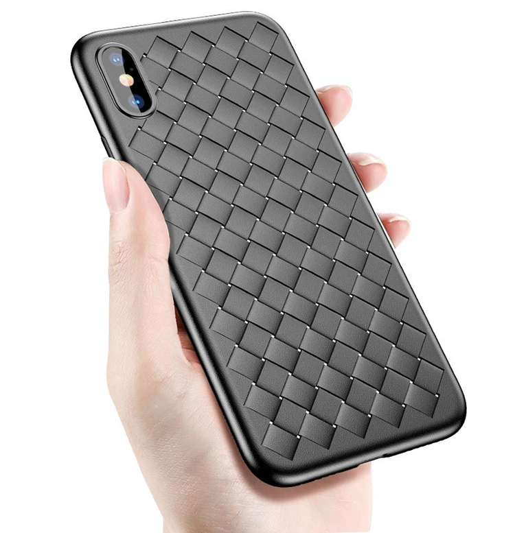 

Fashion luxury heat dissipation design weaving leather grain soft tpu mobile cell phone cover case for iphone 5 5g 5s se 5se