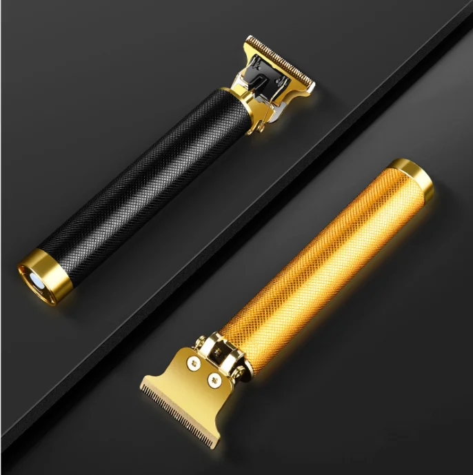 

Factory Direct Sales Hot Sell Professional Portable Mini Rechargeable Cordless Electric Shaver Men Hair Cut Trimmer, Gold and black