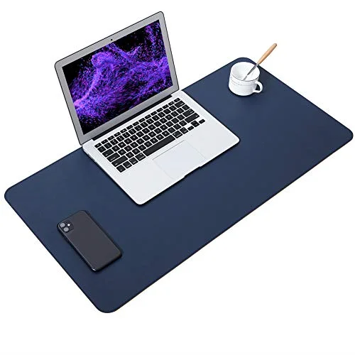 

Office Home Non-Slip Waterproof PU Leather Mouse Pad Office Desk Mat Writing Pad Desk Blotter Laptop Desk Pad Protector, Muliti-colors