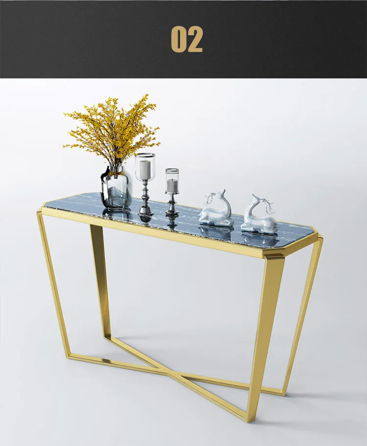Marble Console Table Gold Modern Style For Living Design Buy Marble