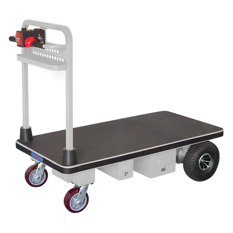 1000kg Heavy Duty Material Handling Trolley Cart Electric Battery ...