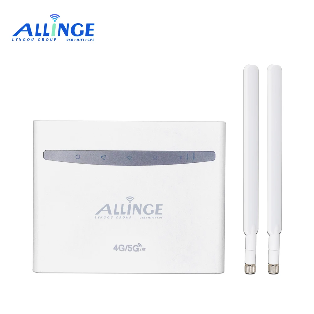 

ALLINGE MDZ2639 Unlocked 4G Router LTE B525 US Version Outdoor 4G Wifi Router With Sim Card, White