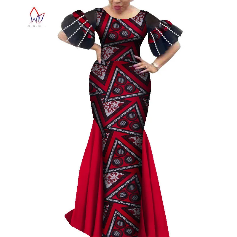 

New Style Summer African Dresses for Women African Print Clothing Fashion Sexy Maxi Dress Plus Size african bubu gowns dress