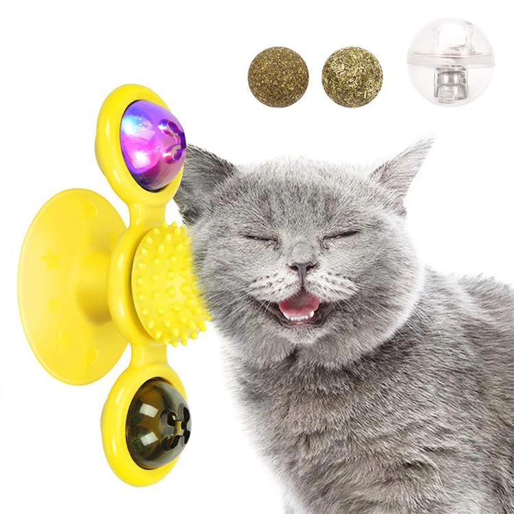 

Cat Catnip Toy With Rotatable Glowing Ball