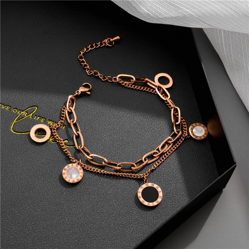 

fashion trendy jewelry 2020 gold plated chain bracelet women thick