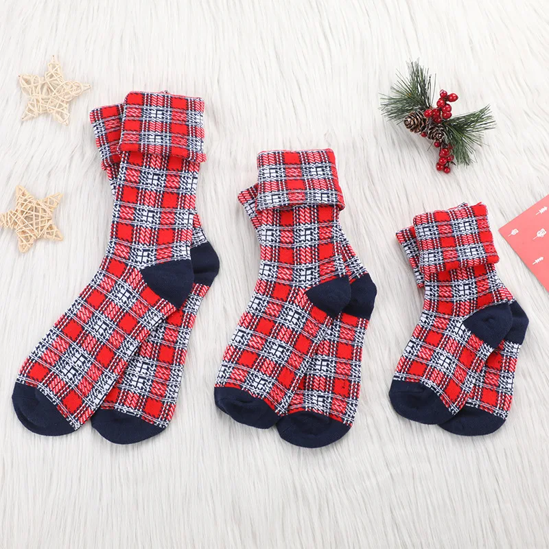 

JULY'S SONG Cotton Christmas Socks For Men and Women Wholesale Creative Winter Unisex Socks Fashion Warm Baby Socks, White, red