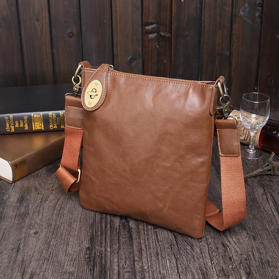 

In Store PU Leather Business Bag Handbags Big Capacity Leather Office Shoulder Bags Men Tote Casual Vintage Crossbody Bag, Customized