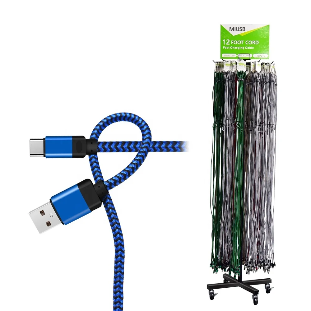 

Nylon Braided 3ft 6ft 10ft USB C Cable Type C Adapter Data 10ft Fast Micro USB Cable for iPhone Charger Cable Fast Charging, Green,blue,red,sliver,gold