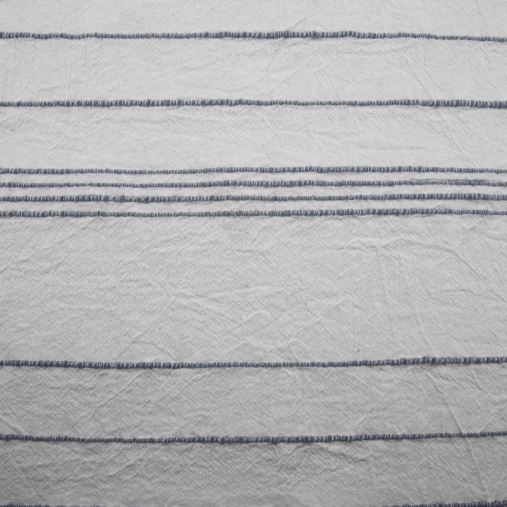 Popular Fashion  Garment Clothing 100% Pure Cotton Yarn Dyed Crepe Jacquard Fabric for Spring Summer Skirt Dress