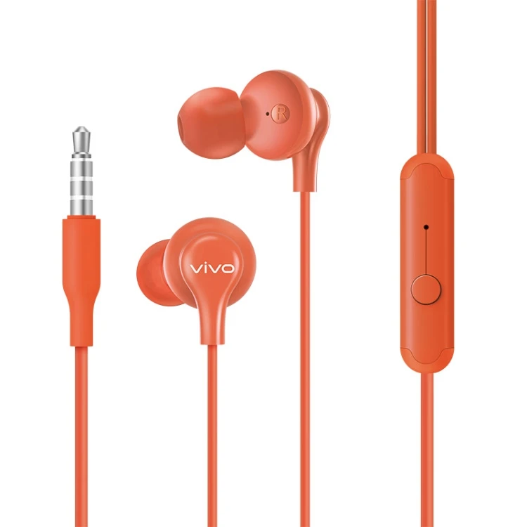 

Original vivo Earphone sports HP2033 6020005 3.5mm Interface In-ear Wire Control earbuds headphone with Mic vivo