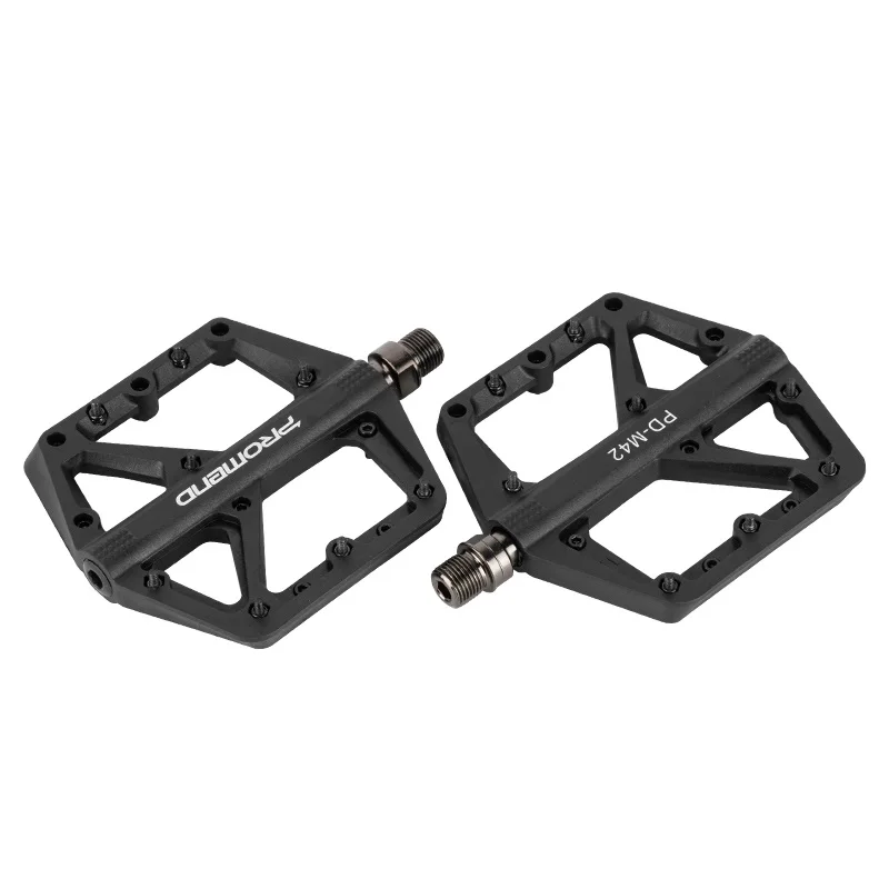 

New Mountain Bike MTB Pedals BMX Bicycle Flat Platform Pedals Nylon Fiber Cycling Fixed Gear Ultralight Pedals, Red, range, black, silver