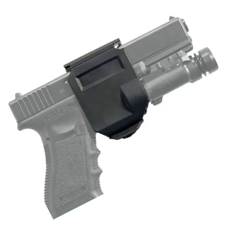 

Tactical Pistol Holster Gun Clip Glock Gun Clip Hunting Accessories Glock 17 22 23 Right Hand Shooting MOLLE Belt Waist, Black/tan