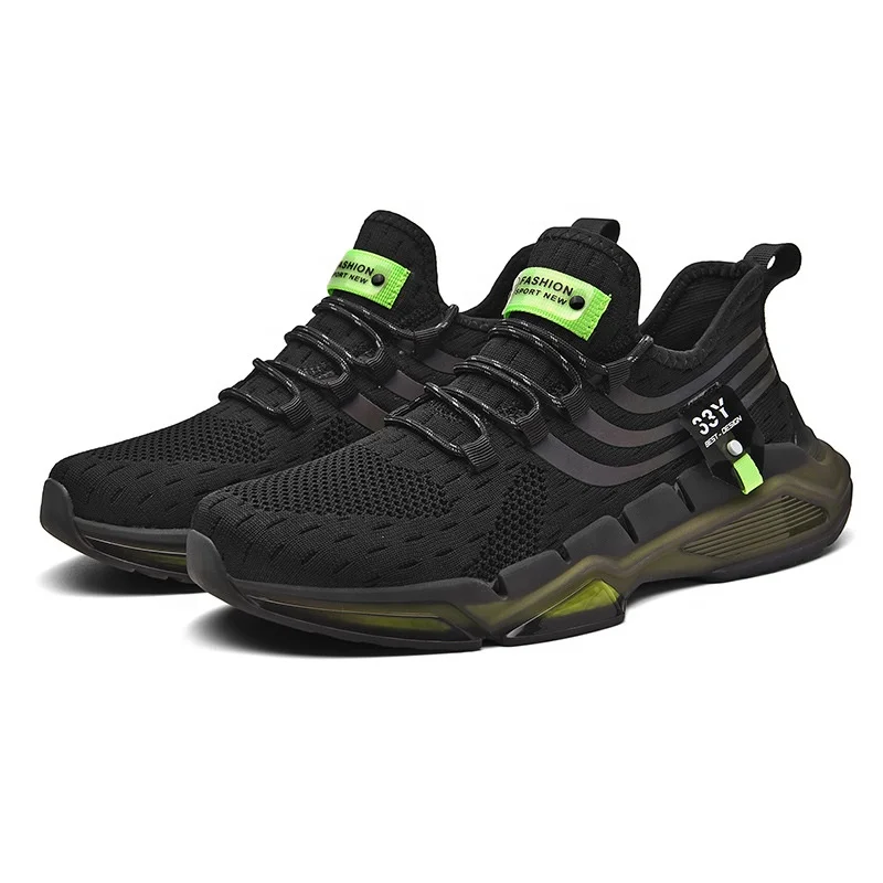 

New Night Reflective Rubber Sole Plus Size 46 Non-slip Men's Running Shoes