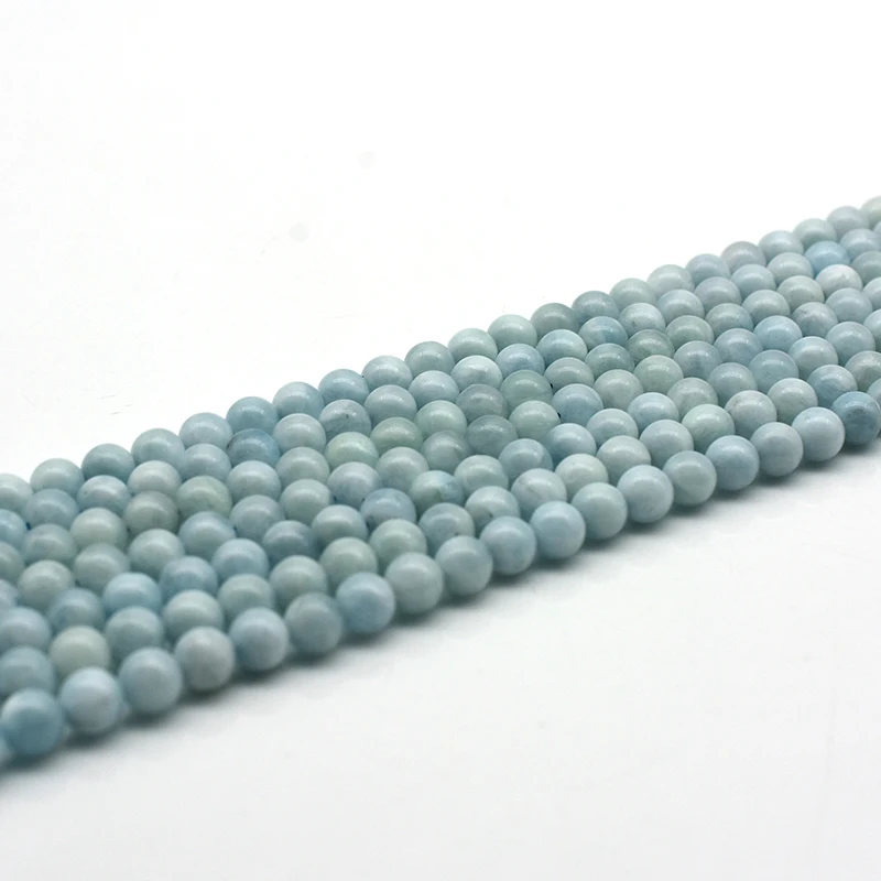 

NAPOLN Trade Insurance High Quality  Natural Aquamarine Gemstone Beads, Blue