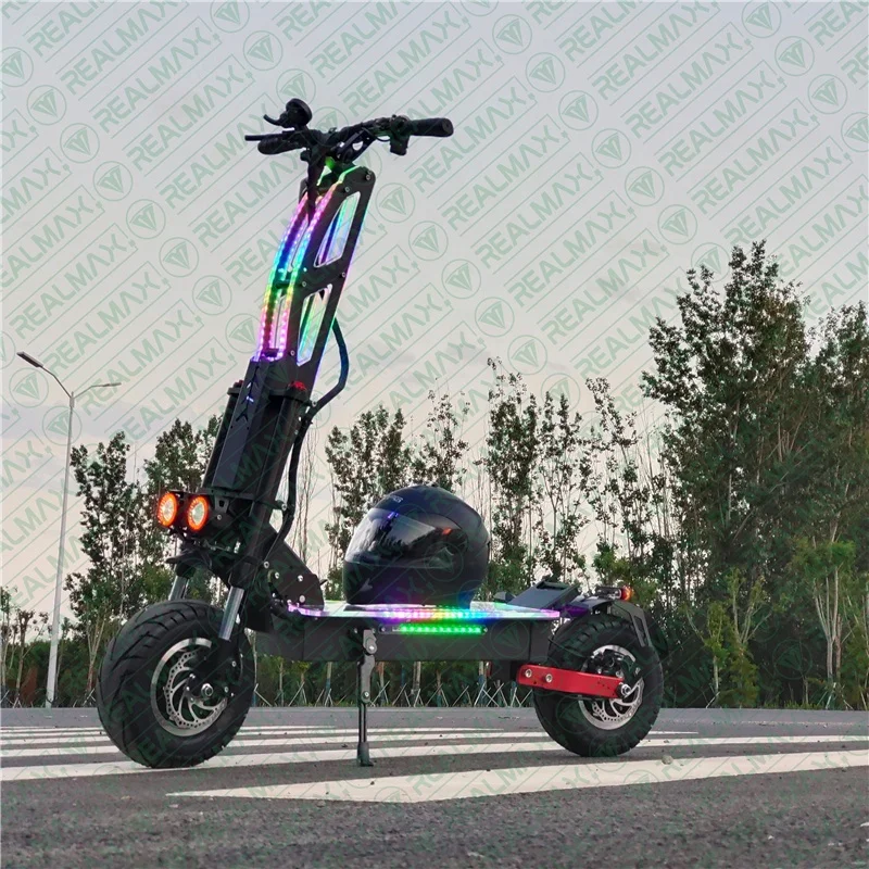 

2020 China Wholesale REALMAX 8000w 13 inch dual motor foldable electric scooter for adults, Black