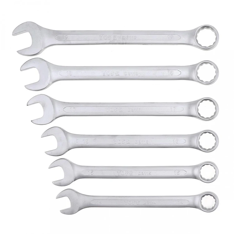 Professional 25 Pcs Crv Double Open End Spanner Set Wheel Spanner