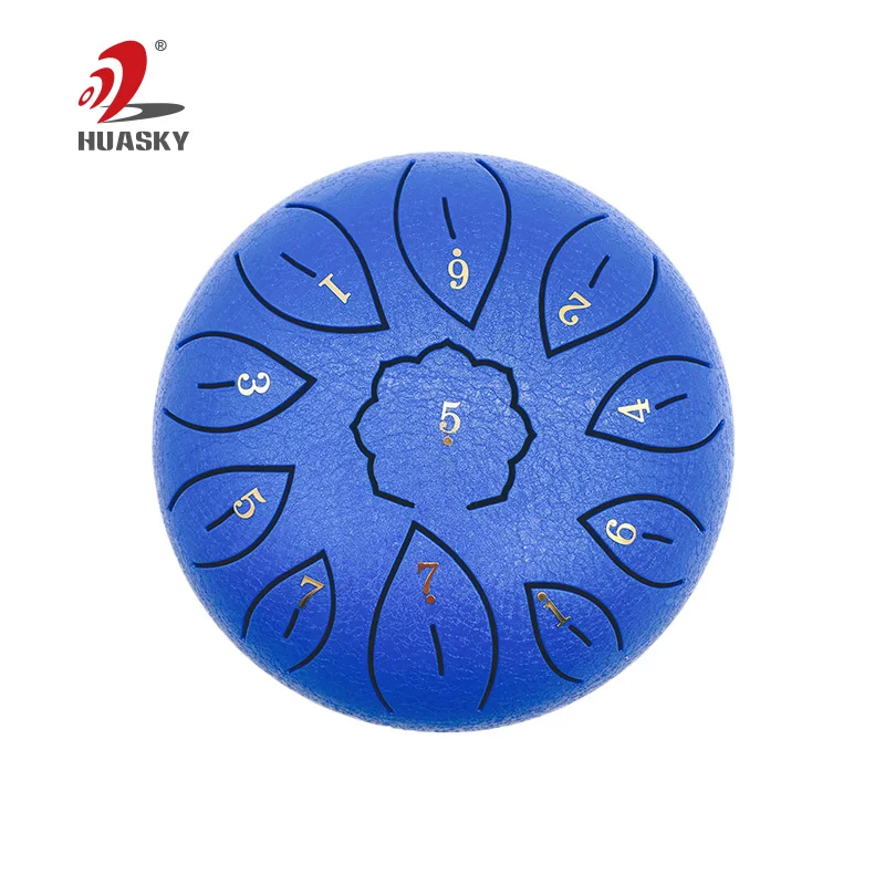 

New design 6 inch 8 Tone drum Percussion Instrument steel tongue drum with Drum Mallets