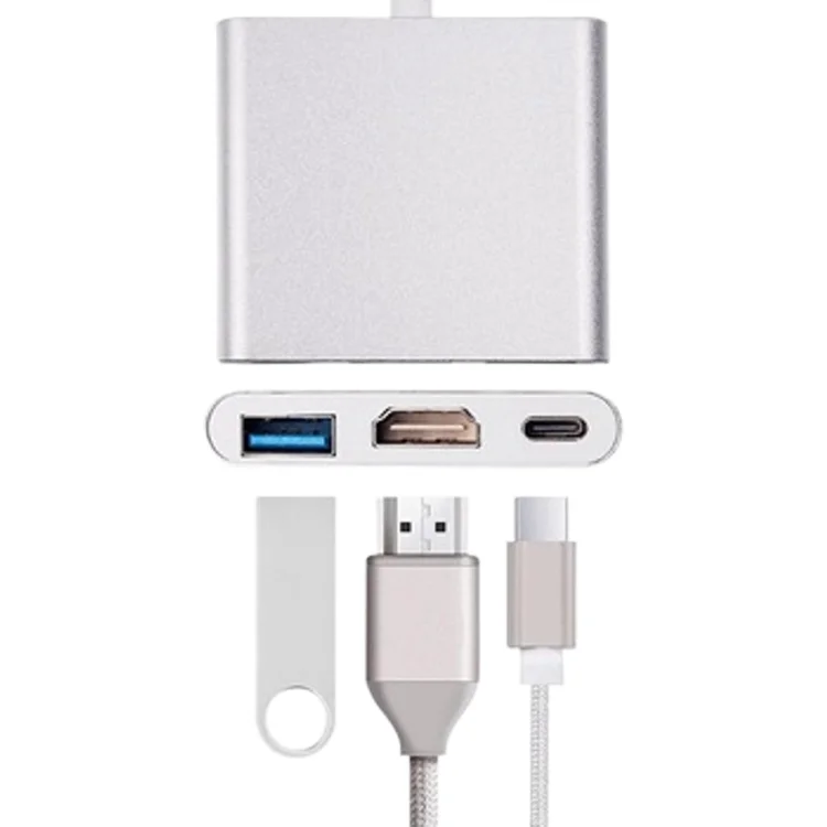 

High quality multifunction usb-c hub 6 in 1 usb c hub type c hub for laptop