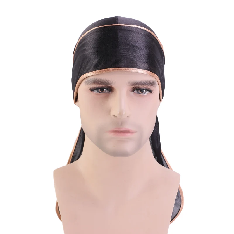 Solid Color Fashion Silky Durag Headwrap Designer Durags Famous Brands