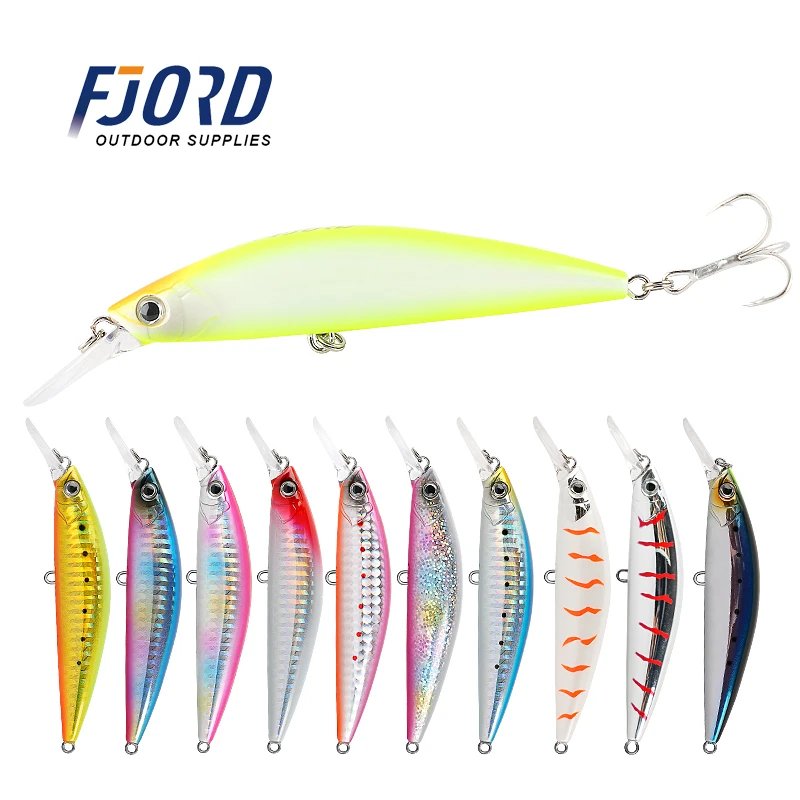 

FJORD diving lure 90mm 29g 3d eyes for minnow lures wobbler basspike twitching lure bait