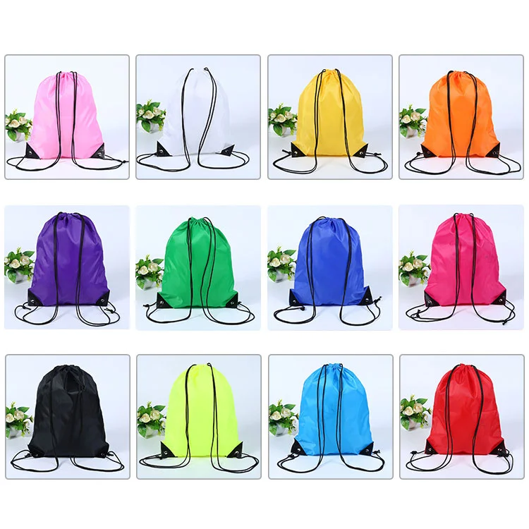 

190T 210D Polyester Fashion Custom Design Promotion Drawstring Bag, Colors