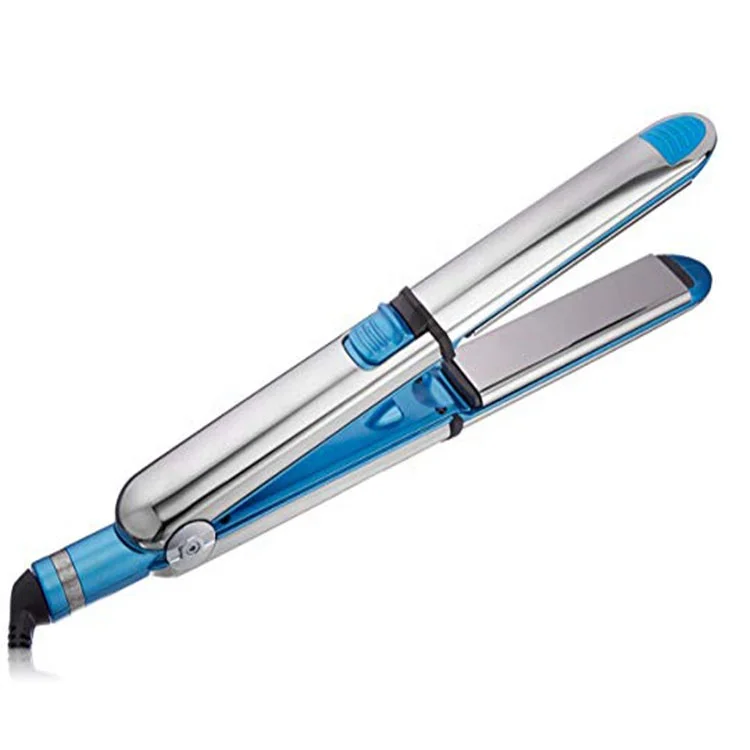

Titanium hair straightener professional with high quality hair flat iron, Silver
