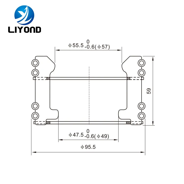 Electrical VCB 2000A Tulip Contact Copper Contacts for Handcart Vacuum ...