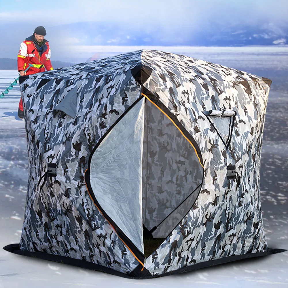 

3-4 Person Use Winter Fishing Use Ice Fish Camping Tent Plus Cotton Outdoor Winter Fishing House