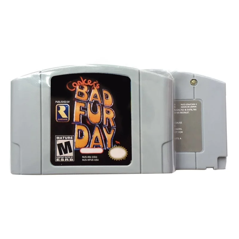 

In Stock USA Version English Language Retro Video Games Cards N64 Games conker's bad fur day
