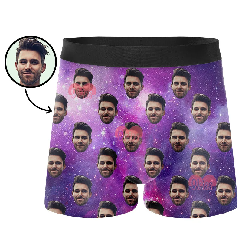 

Top Selling Dot Print Face Custom men's briefs & boxers with Logo for Men