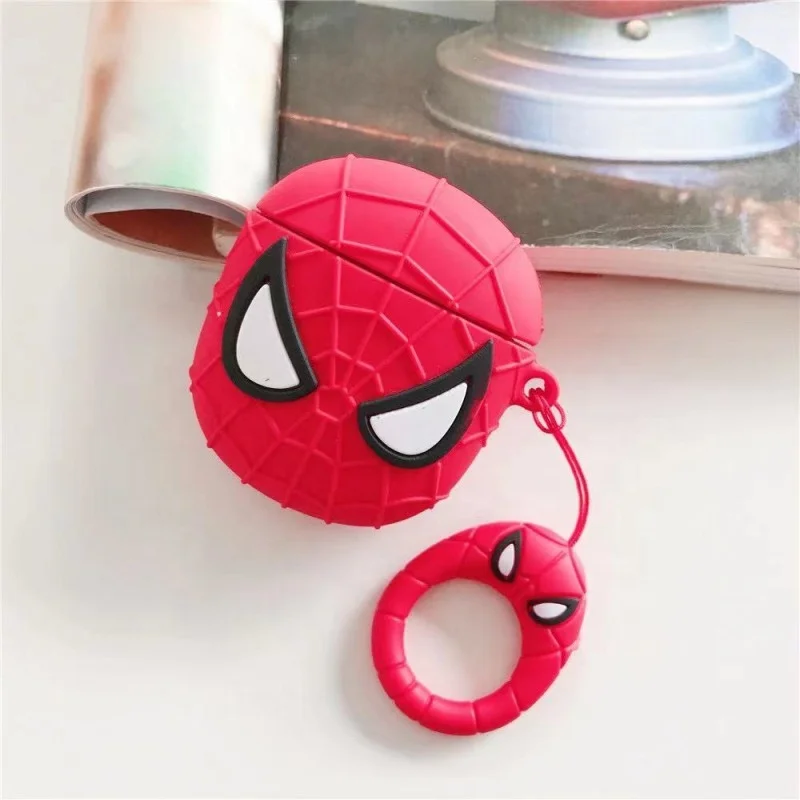 

Wholesale 3D Cartoon Cover for Earphone Cases Soild silicone cute Air 1 2 generaition Bat man Venom