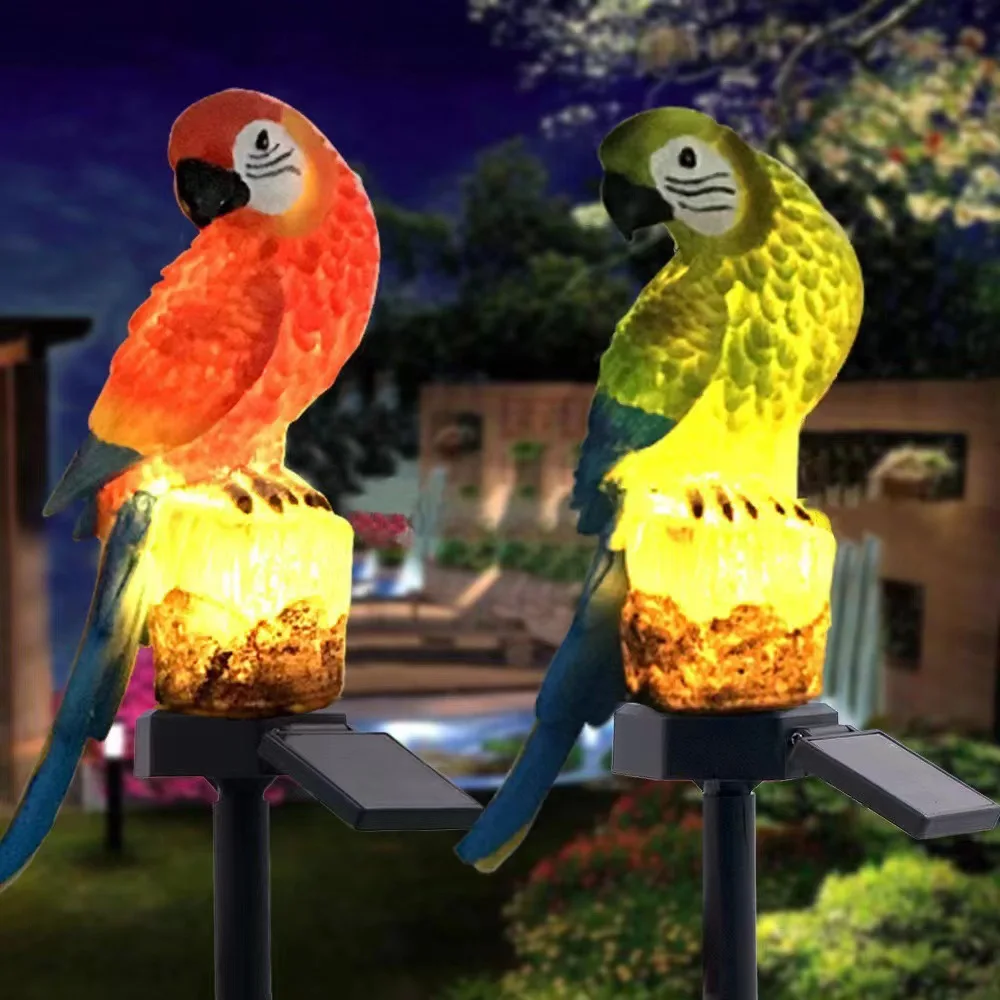 

Halloween Christmas Festival Solar LED Light Cartoon Eagle Parrot Panda Shape LED Light for Garden