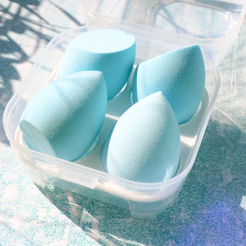 

2021 Makeup Trends Beauty Foam Make up Powder Puff Sponge Blender Pink Yellow Latex Blue, Multiple colors