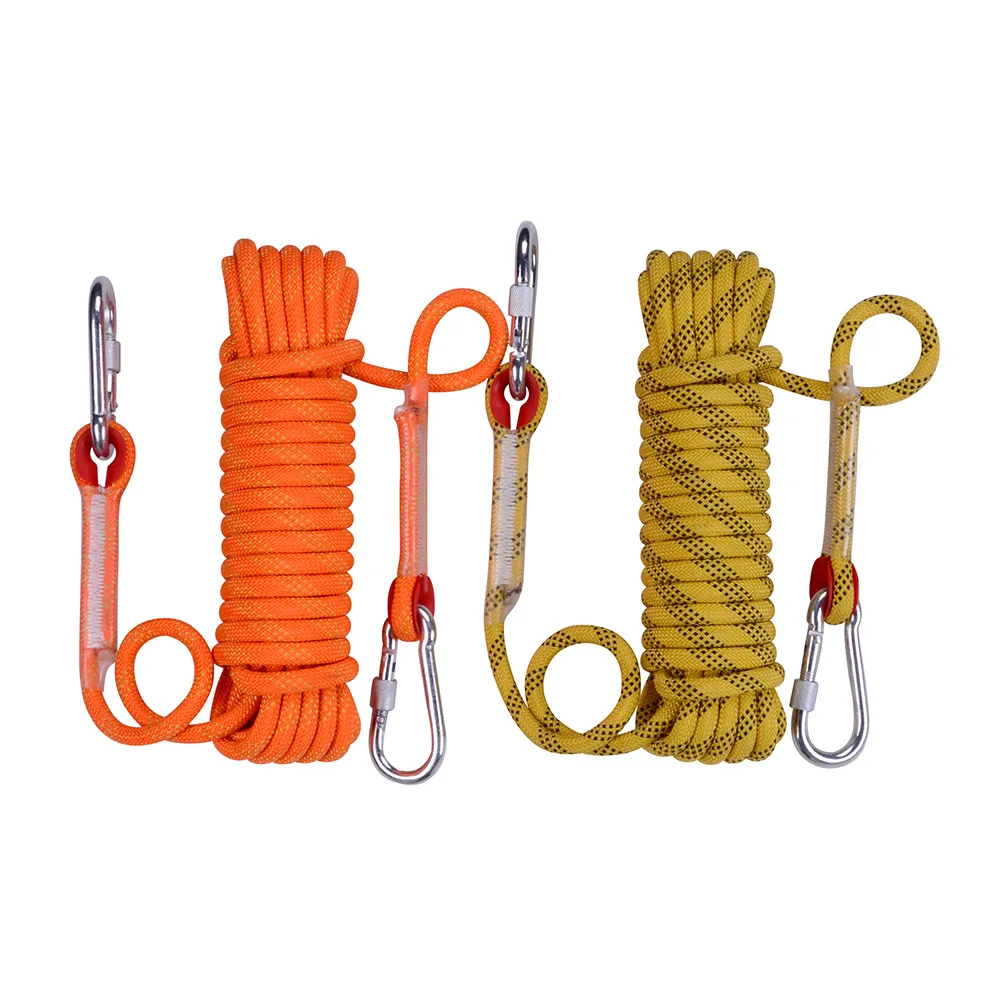 

Hot Sale 6mm 8mm 12mm 14mm 18mm Braided Nylon Static Kernmantle Climbing Ropes Outdoor Static Ropes Safety Ropes, Blue ,yellow orange,red ,black,white,green