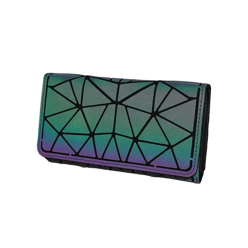 

Hot Selling Travel Geometric Long Wallet With Low Price, Luminous color