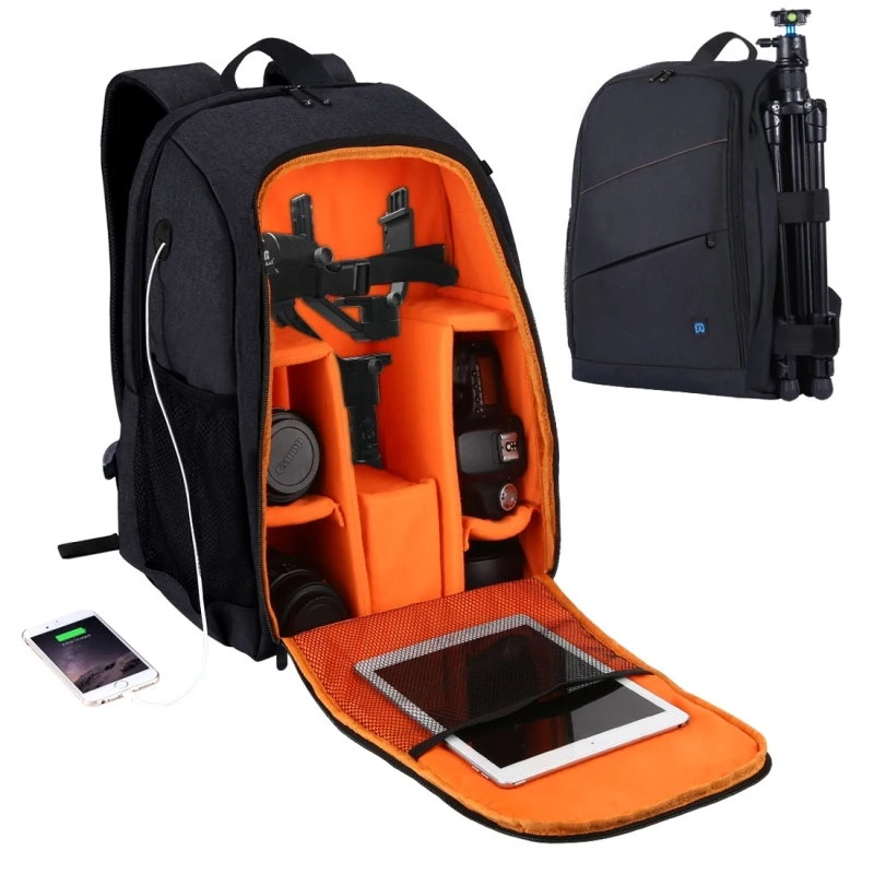

Trending 2022 PULUZ waterproof camera bag camera backpack dslr camera bags video bags Tripod case
